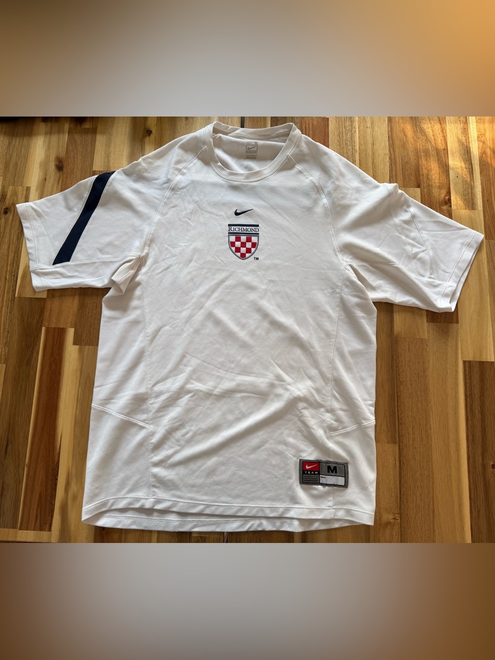 Nike White Richmond Crest Short-Sleeve Performance Shirt